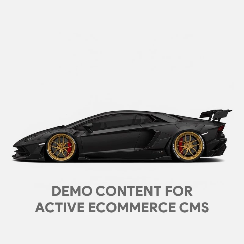 Demo Content for Active eCommerce CMS - Lamborghini Aventador