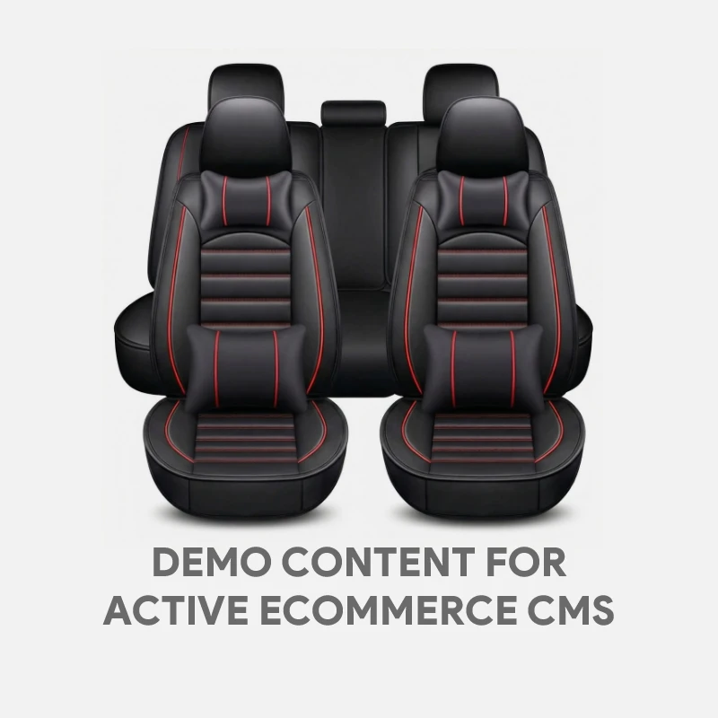 Demo Content for Active eCommerce CMS - Car Seat Cover Brand: Plasticolor