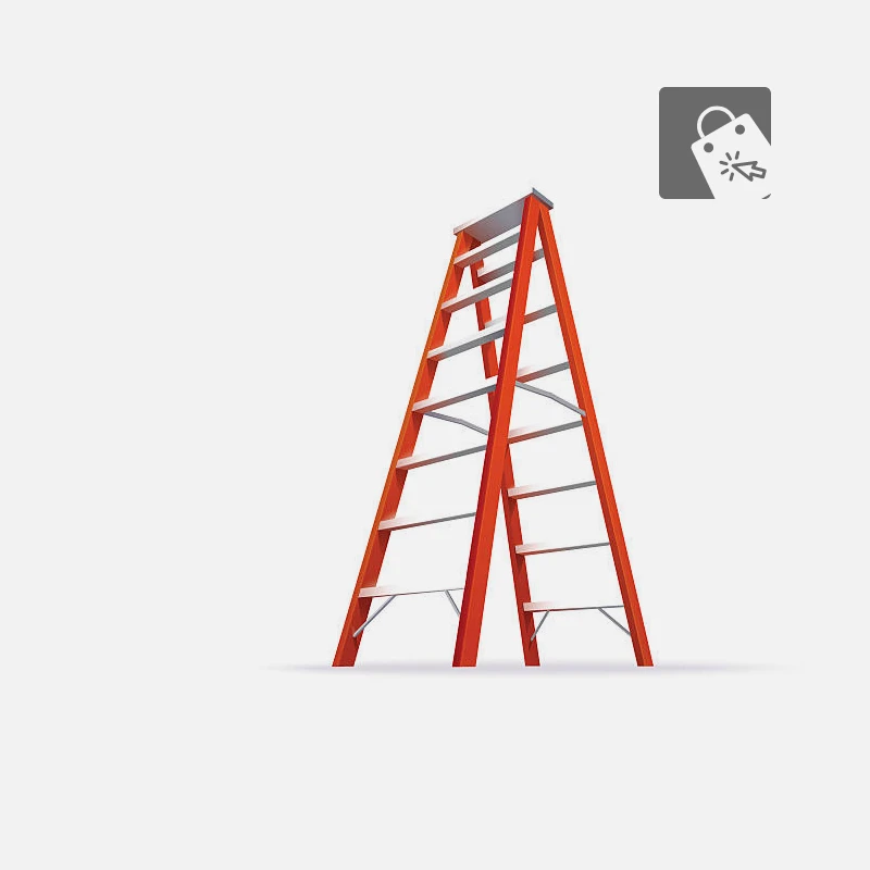 Louisville Ladder FM1504 Twin Stepladder, 4-Feet