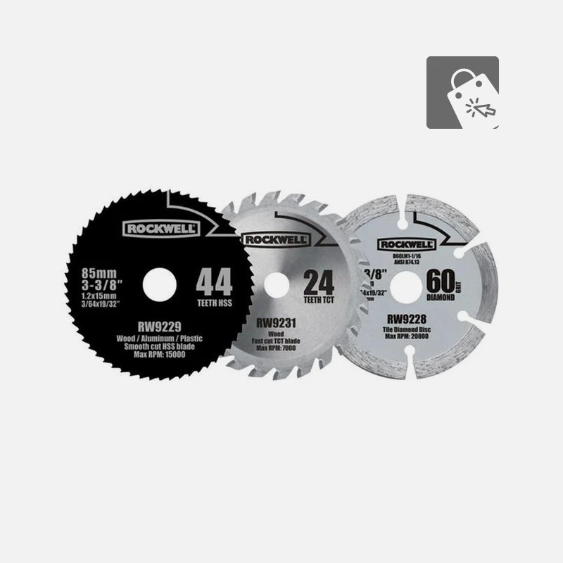 Rockwell RW9231 VersaCut 3-3/8-inch 24T Carbide-tipped Circular Saw Blade