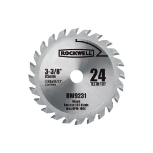 Rockwell RW9231 VersaCut 3-3/8-inch 24T Carbide-tipped Circular Saw Blade