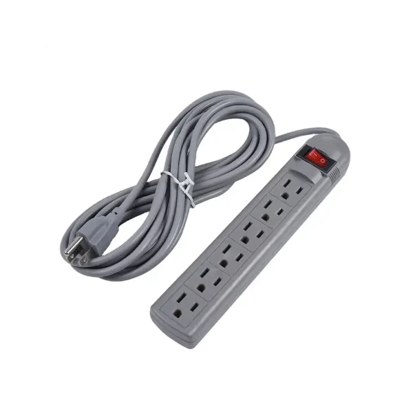 Electrical Supplies 4 Outlet Power Strips 15A Surge Protection Plugs and Sockets Extension Cord