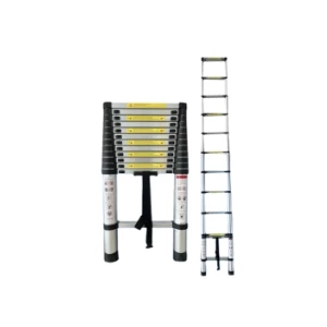 Household aluminum telescopic ladder 4.4m straight ladder aluminum extension ladder