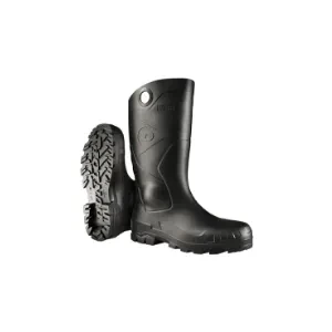 DUNLOP Protective Footwear, Chesapeake steel toe Black Amazon, 100% Waterproof PVC, Lightweight and Durable