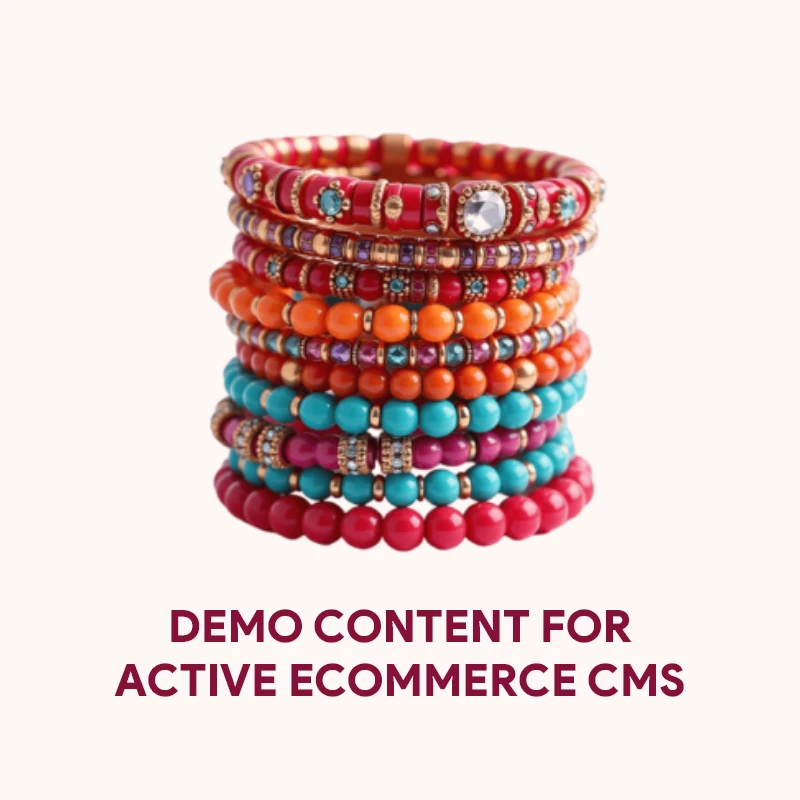 Demo Content for Active eCommerce CMS -  ColorfulBangle