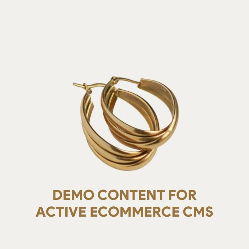 Demo Content for Active eCommerce CMS - Women Ear Rings