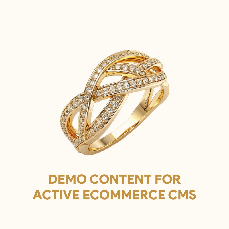 Demo Content for Active eCommerce CMS - Sterling Silver Cubic Zirconia Criss Cross Single X Ring