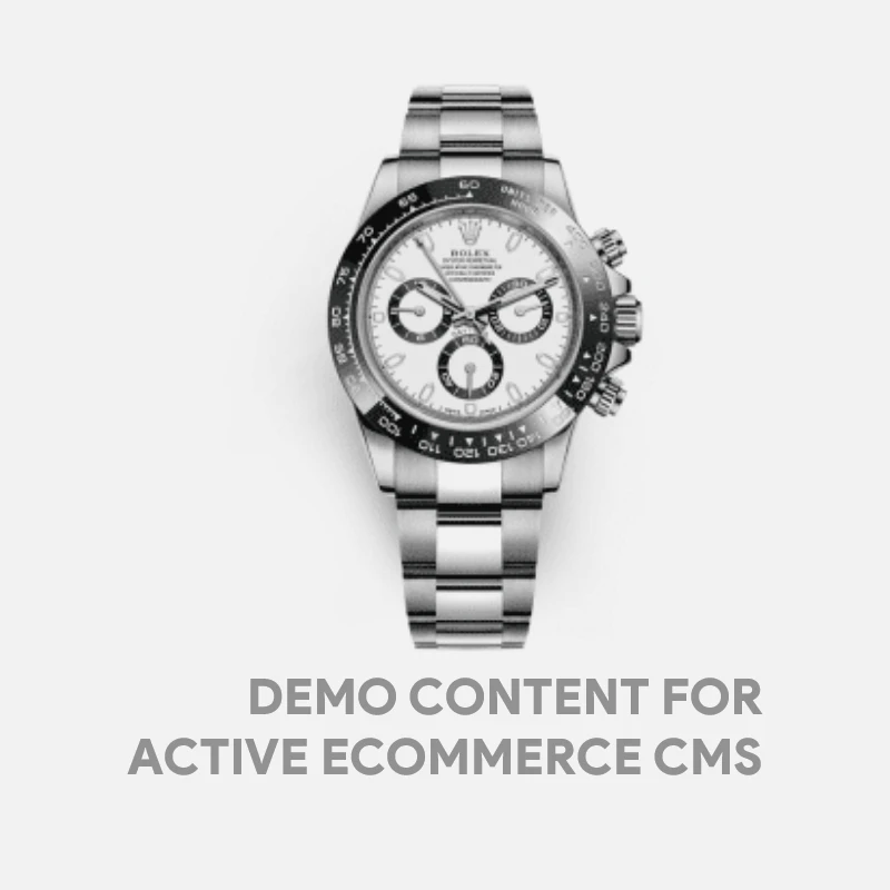 Demo Content for Active eCommerce CMS- Rolex Watch for men