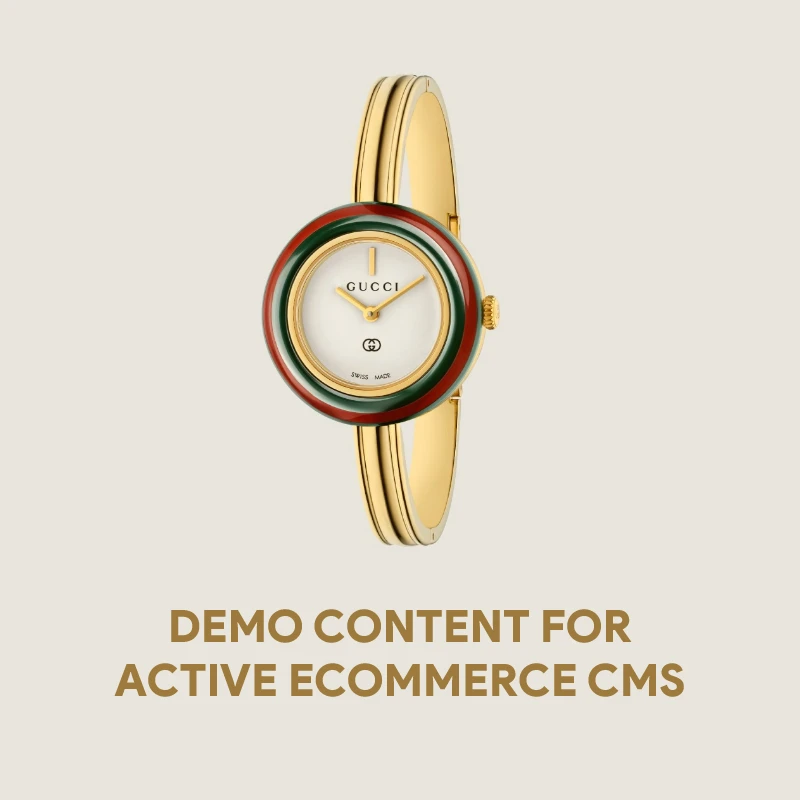 Demo Content for Active eCommerce CMS - Gucci ladies Watch