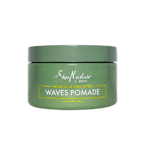 Waves Pomade Argan Oil and Shea Butter - Hair Care Styling Product for Frizz Control and Waves - Men's styling hair wax 4 oz (1)