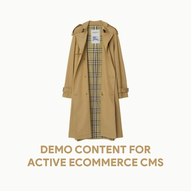 Demo Content for Active eCommerce CMS - Burberry jacket
