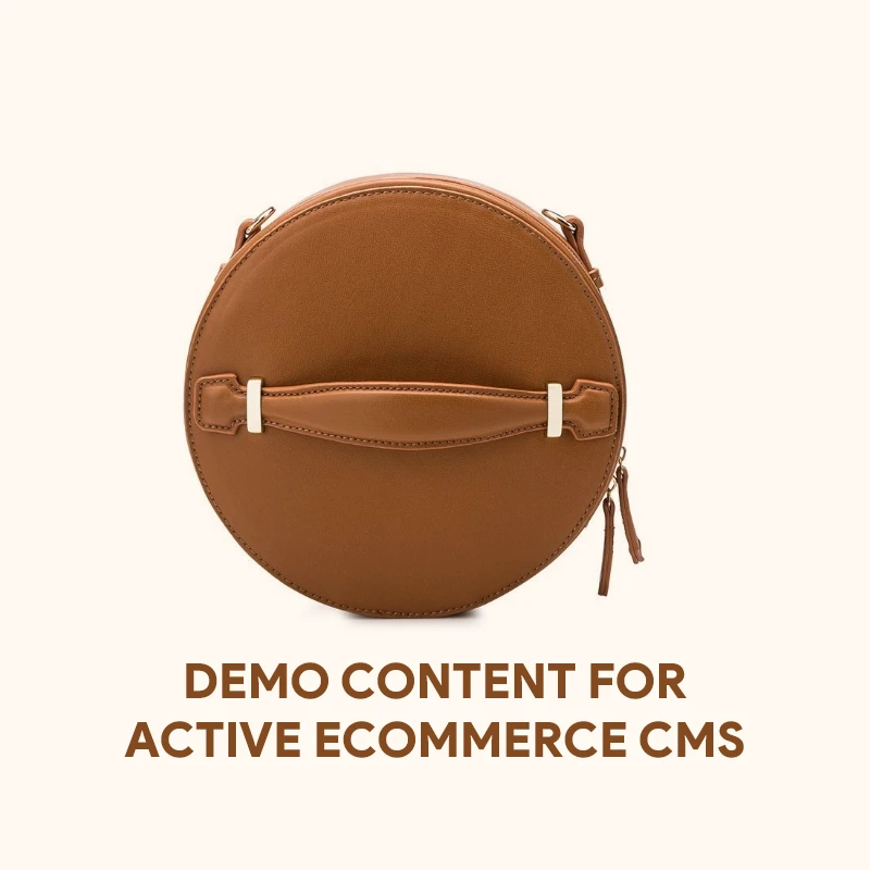 Demo Content for Active eCommerce CMS -  Argilla round Leather Large Satchel Handbag 1BA228