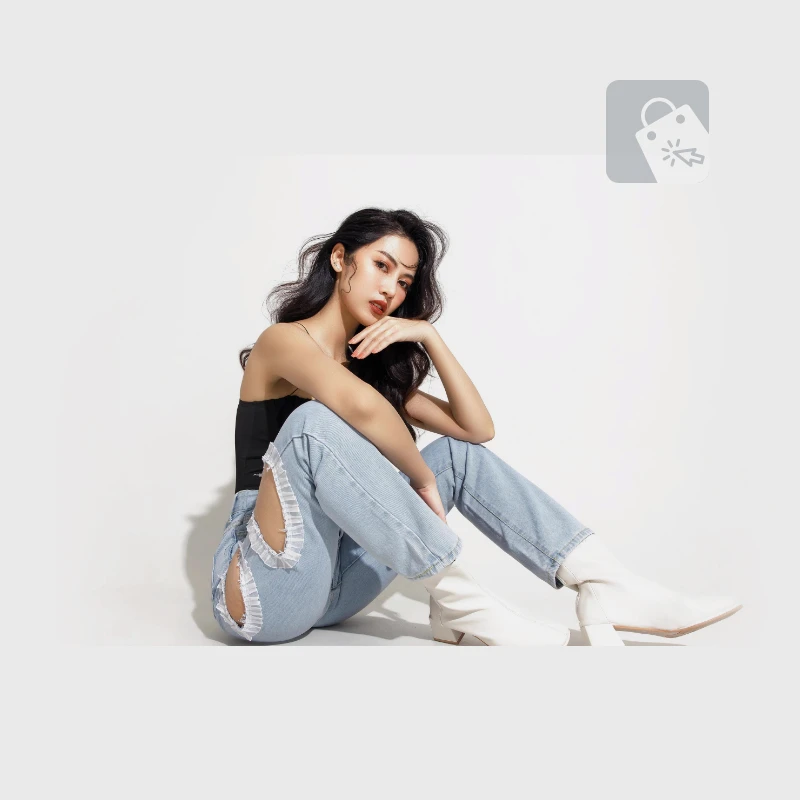 Demo Content for Active eCommerce CMS - Ladies Denim pant