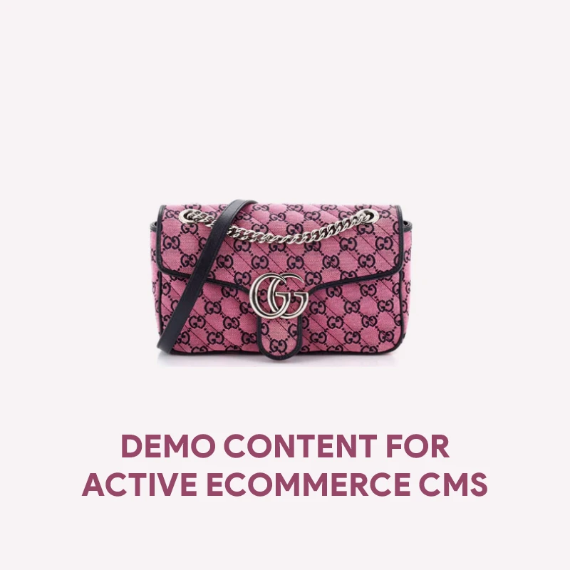 Demo Content for Active eCommerce CMS - Gucci bag