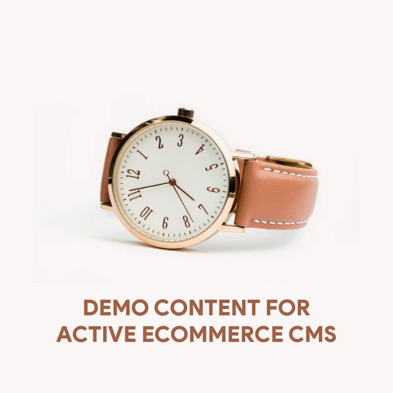 Demo Content for Active eCommerce CMS - men Watch