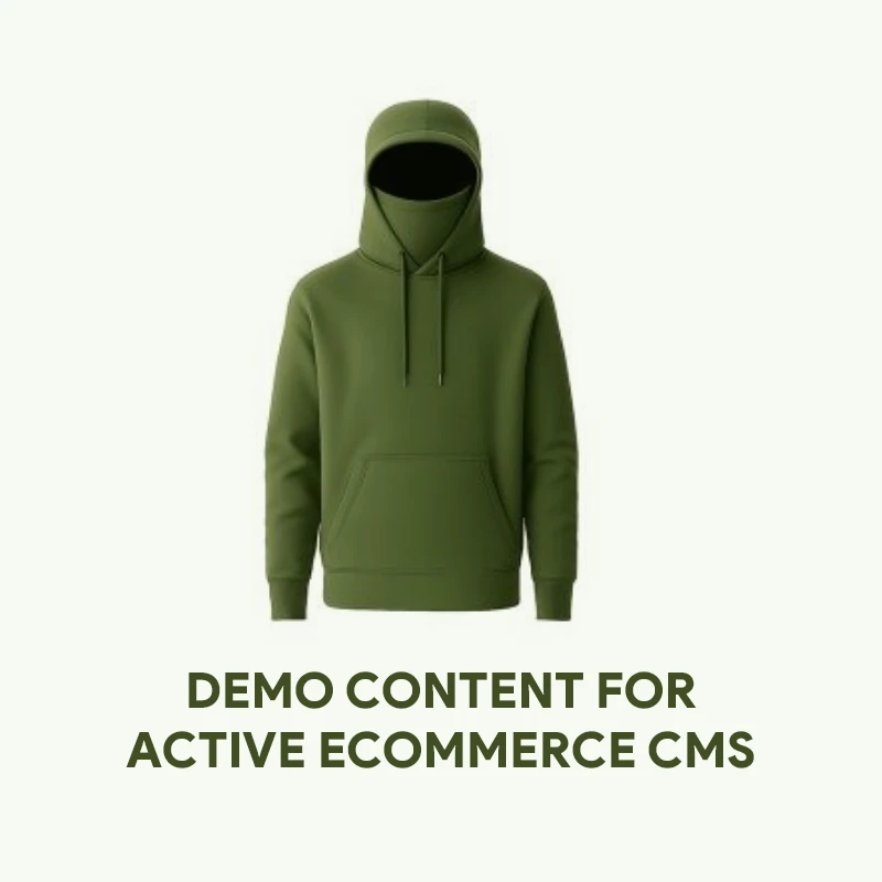 Demo Content for Active eCommerce CMS - Men's Hoodies