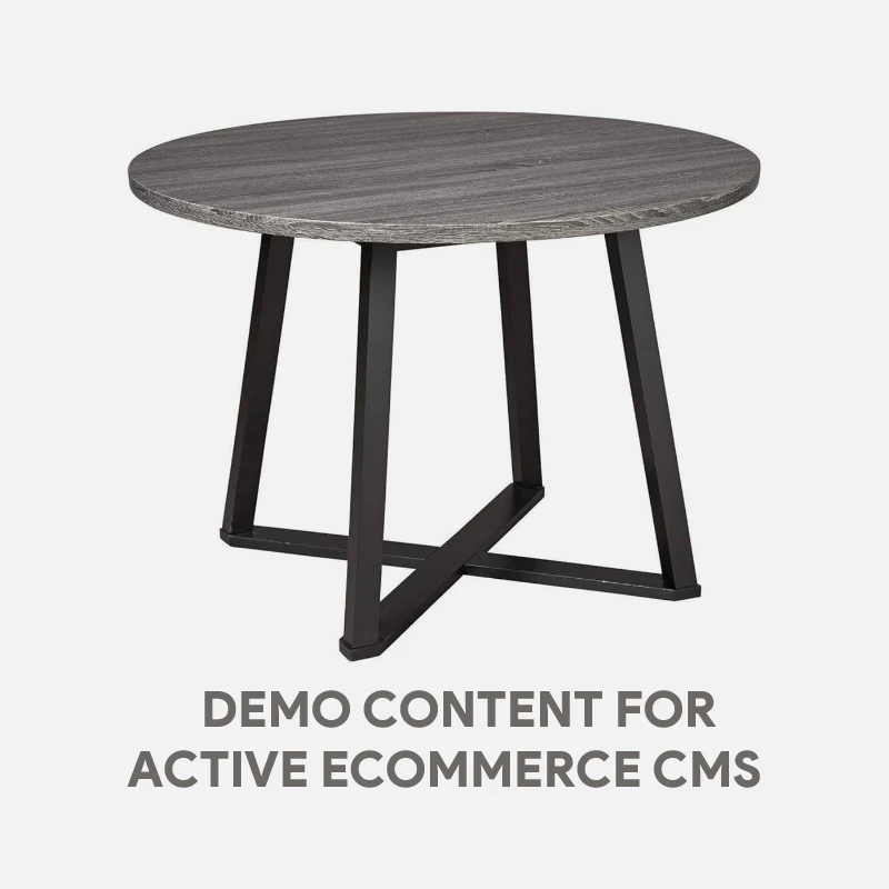Demo Content for Active eCommerce CMS - Round Dining Table