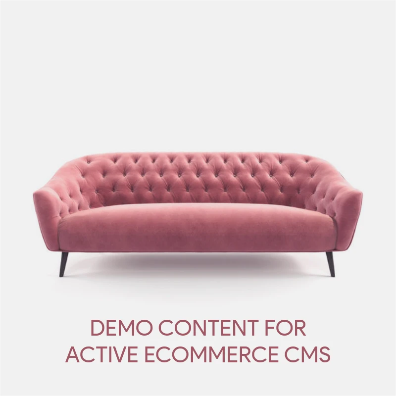 Demo Content for Active eCommerce CMS -  Couch