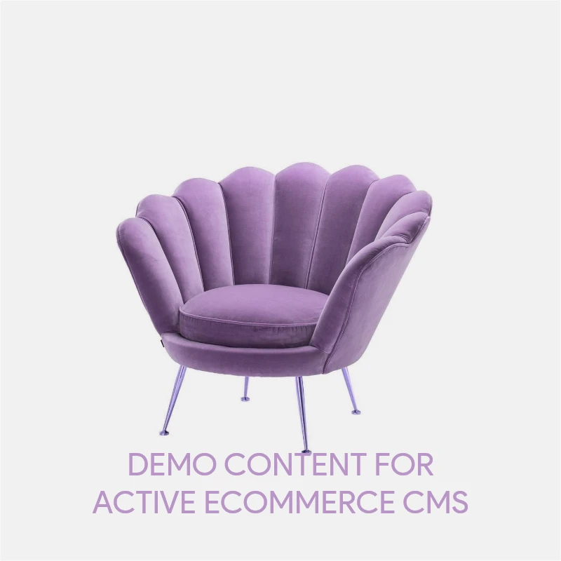 Demo Content for Active eCommerce CMS -  Velvet Chair