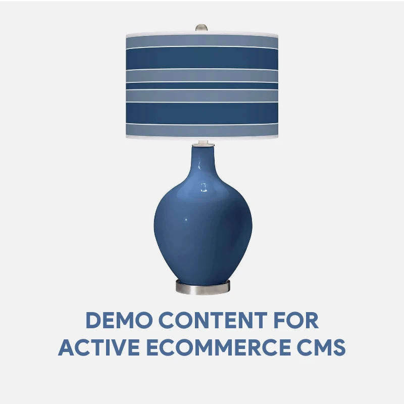 Demo Content for Active eCommerce CMS - Tivoli Lamp