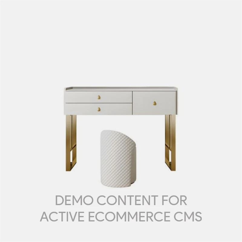Demo Content for Active eCommerce CMS - Makeup Vanity