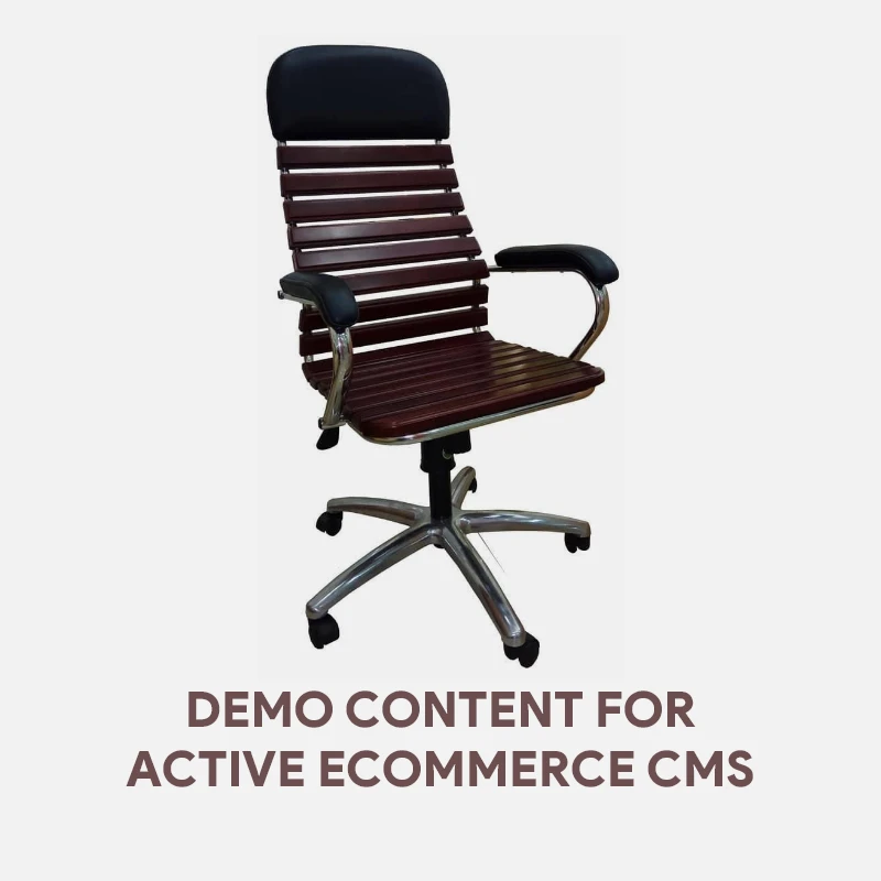 Demo Content for Active eCommerce CMS -  Wooden Chair