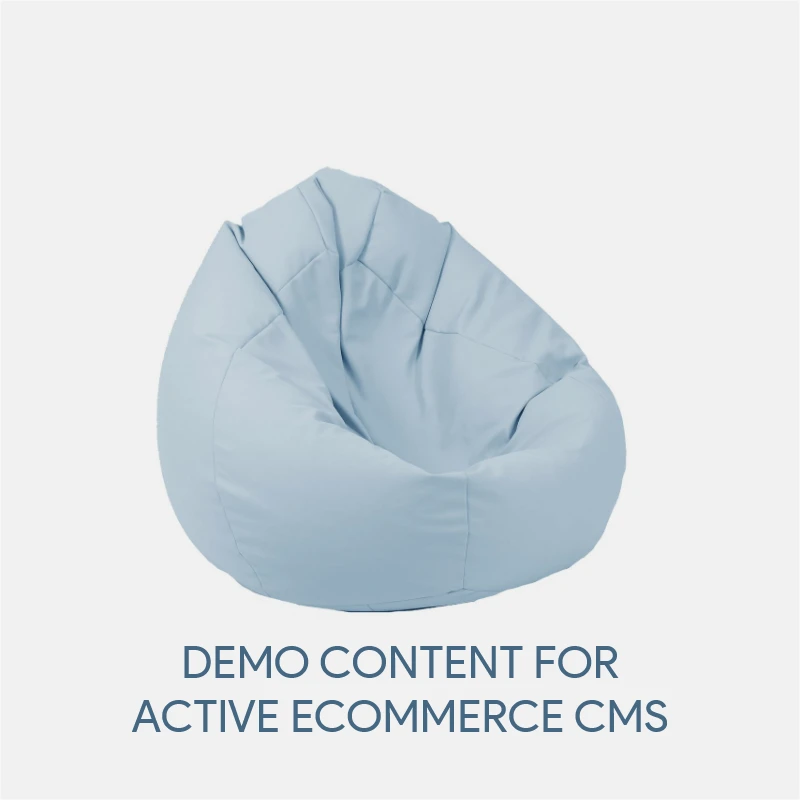 Demo Content for Active eCommerce CMS -  Bean Bag