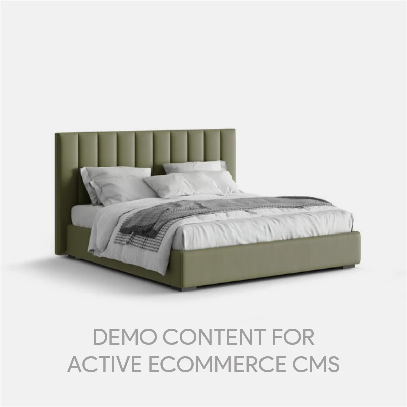 Demo Content for Active eCommerce CMS -  Bed