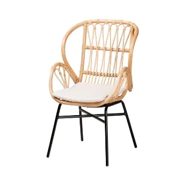 Caelia Dining Chair, Natural Brown