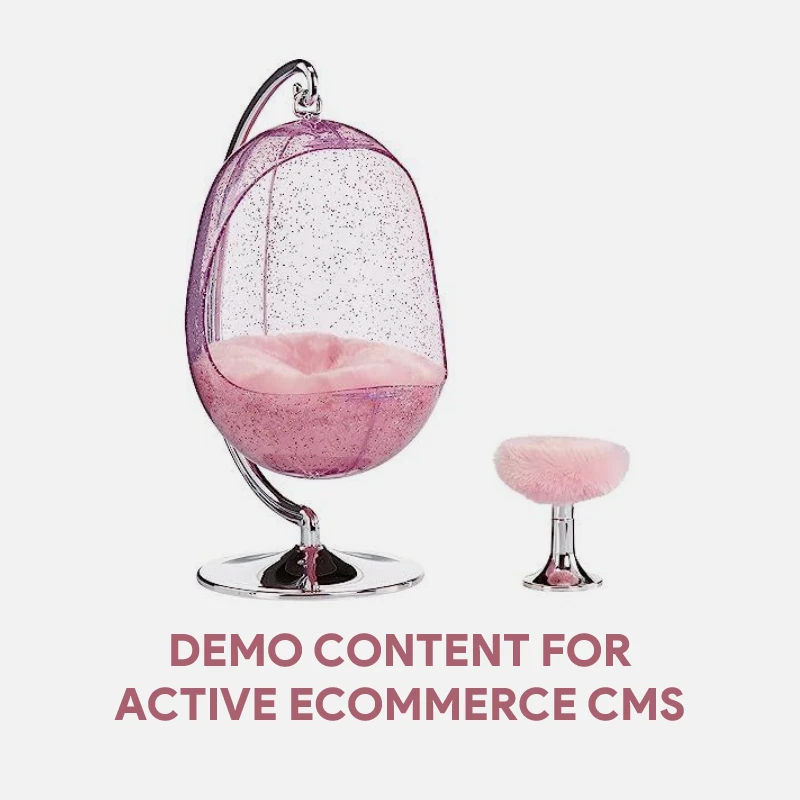 Demo Content for Active eCommerce CMS -  Fashion Furniture Retro