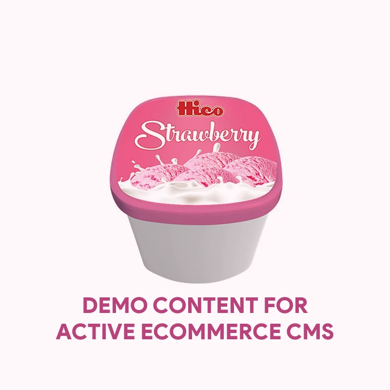 Demo Content for Active eCommerce CMS - Strawberry Ice Cream