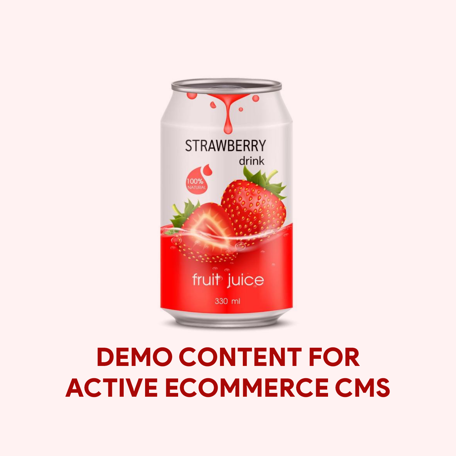 Demo Content for Active eCommerce CMS - Strawberry Drinks