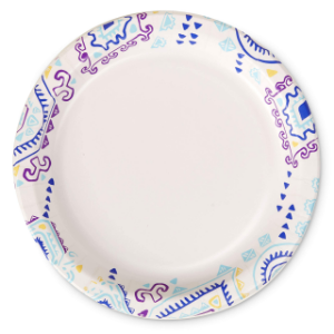 Great Value Everyday Disposable Paper Plates, 8.5", 25 Count