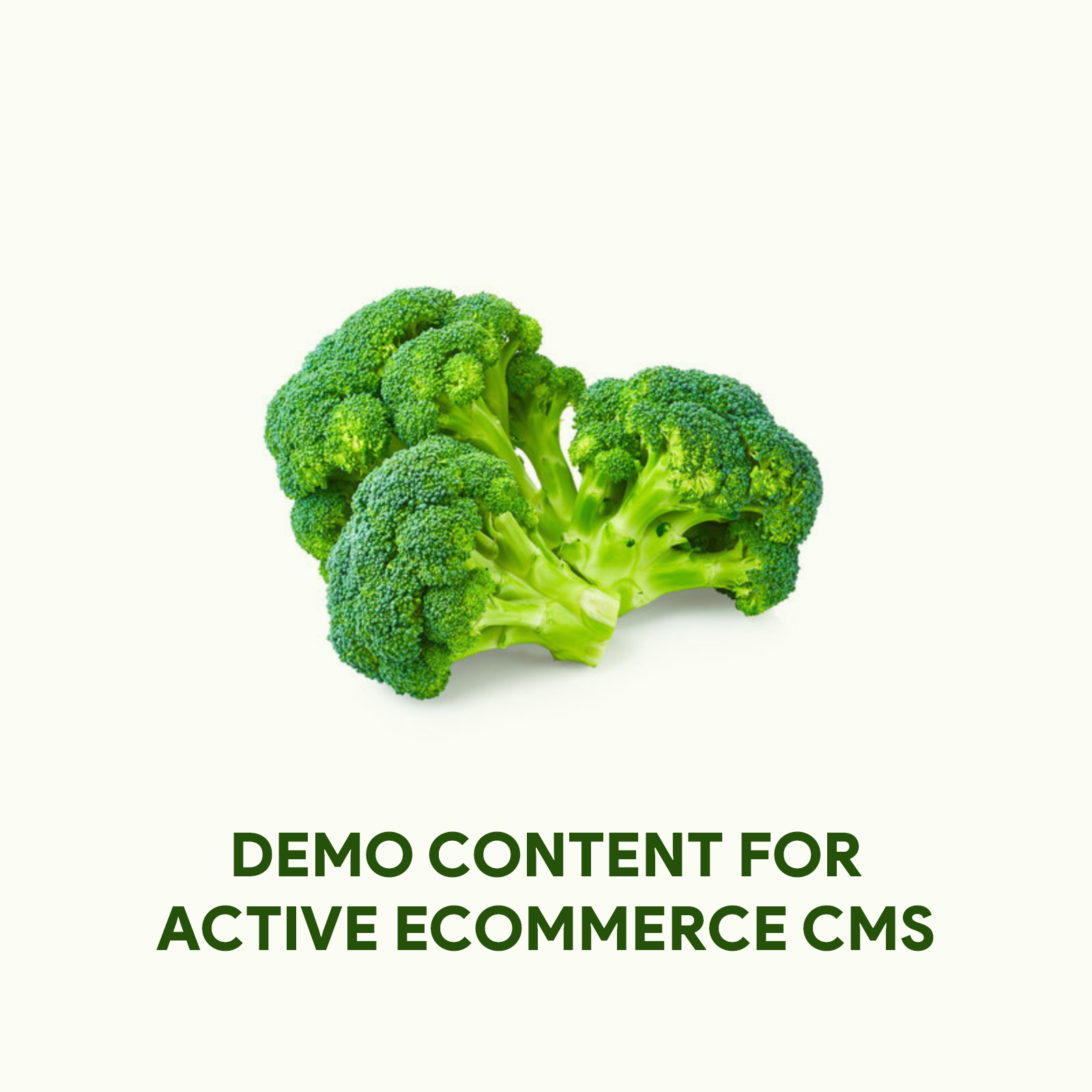 Demo Content for Active eCommerce CMS - Broccolis