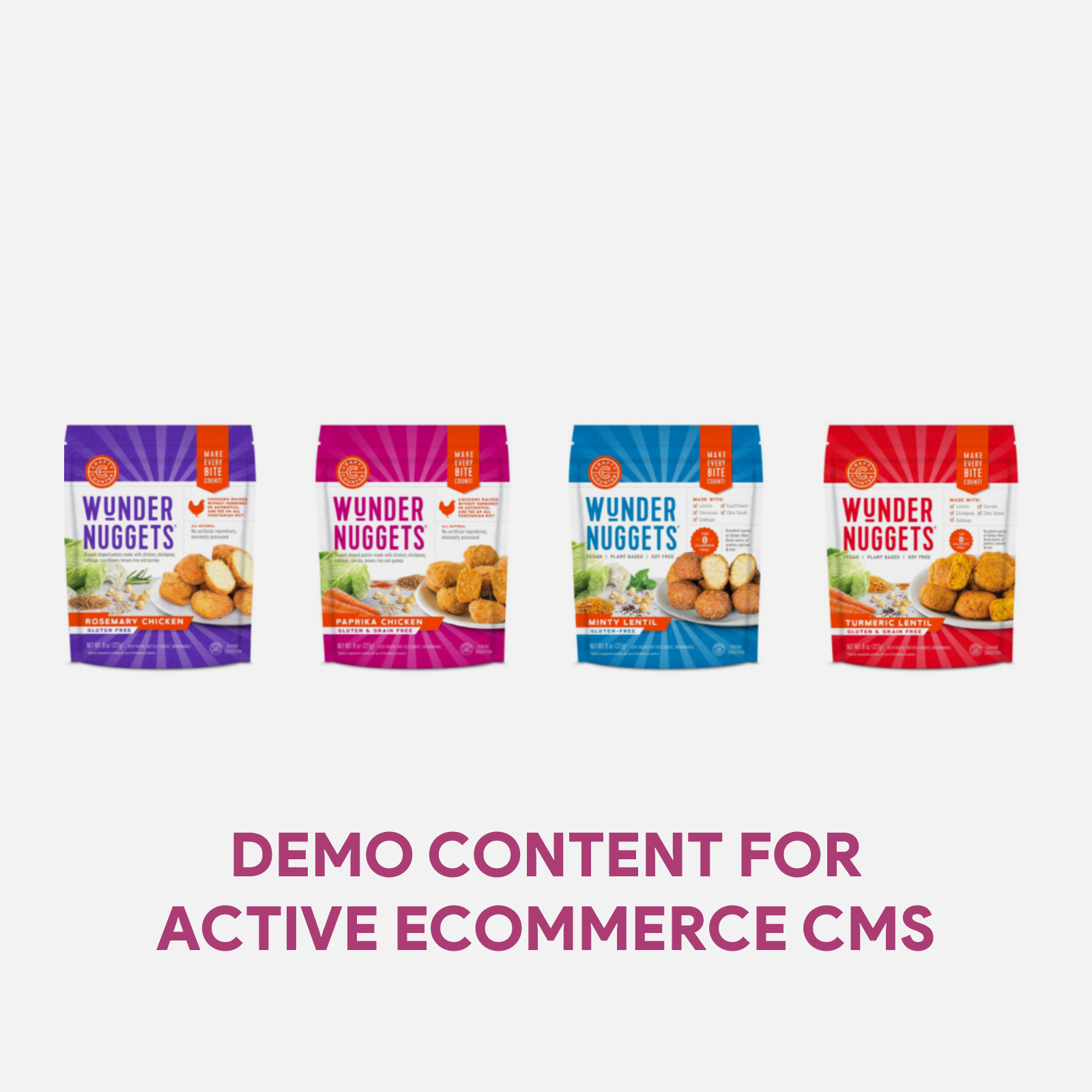 Demo Content for Active eCommerce CMS - Frozen Food