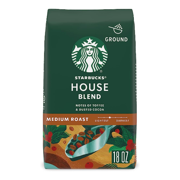 Starbucks Arabica Beans Breakfast Blend, Medium Roast, Whole Bean Coffee, 18 oz