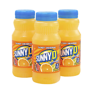 SUNNYD Tangy Original Orange Juice Drinks, 24 Count, 6.75 FL OZ Bottles