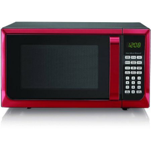 Hamilton Beach Microwave Oven, 0.9 Cu. Ft. Stainless Steel Countertop Microwave Oven