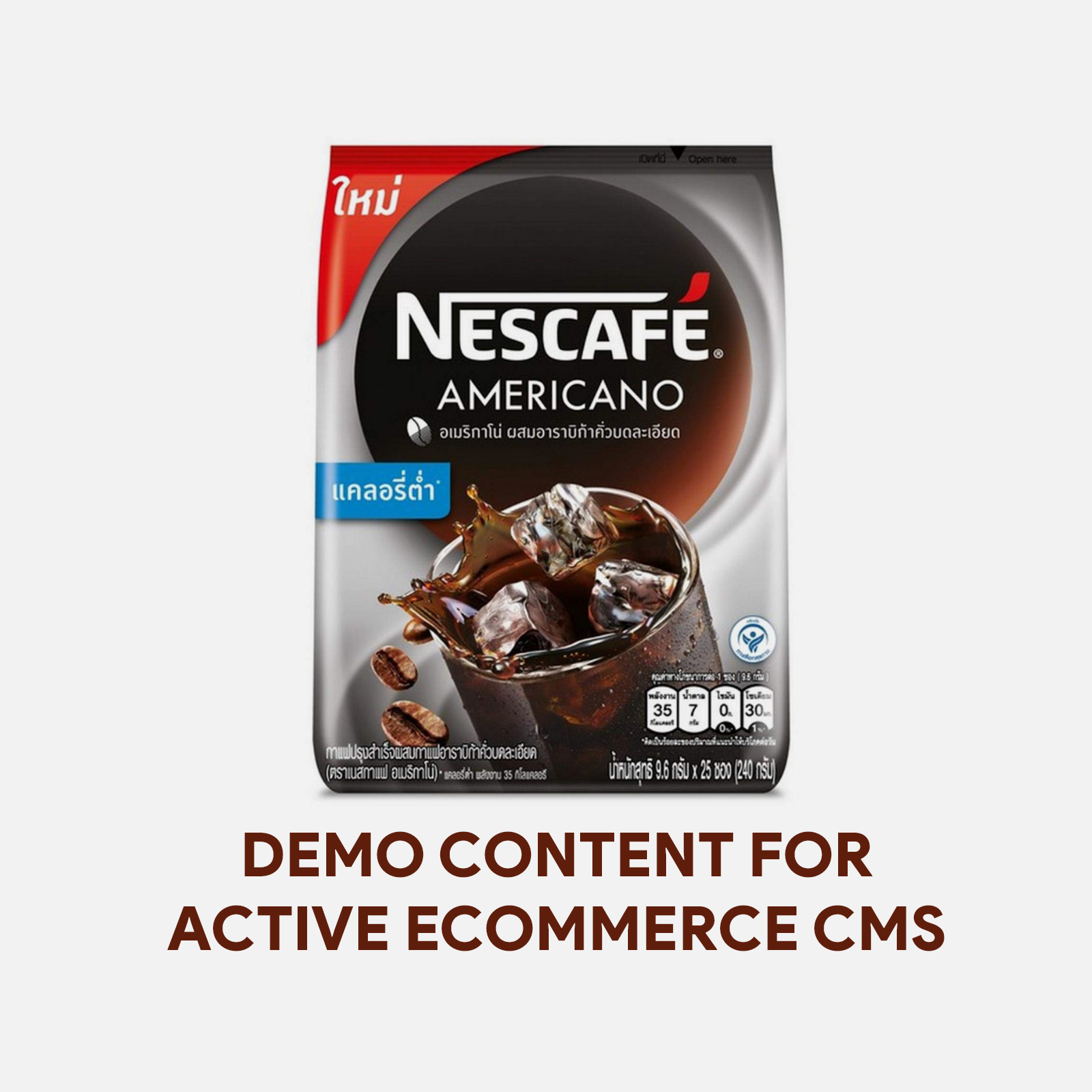 Demo Content for Active eCommerce CMS - MockUp Coffee