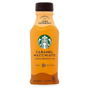 Starbucks Iced Espresso Caramel Macchiato Premium Iced Coffee Drink, 40 oz Bottle