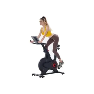 Indoor Cycling Bike/Magnetic Stationary Bike - Fitness Stationary Bicycle Machine with Comfortable Seat Cushion & Digital Display with Pulse