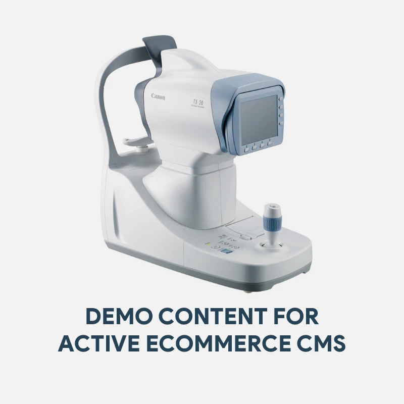Demo Content for Active eCommerce CMS -  Full Auto Tonometer TX-20