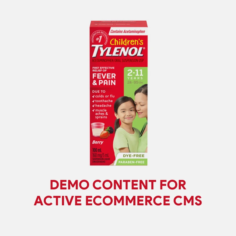 Demo Content for Active eCommerce CMS - Tylenol Cough Syrup 125 ml