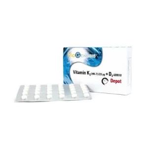Viogenesis Vitamin K2 (MK-7) 225 mcg + D3 4000 IU Depot 60 tabs