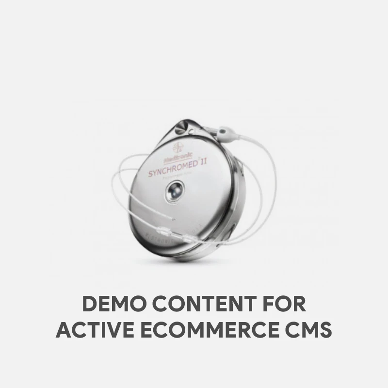 Demo Content for Active eCommerce CMS - SynchroMed