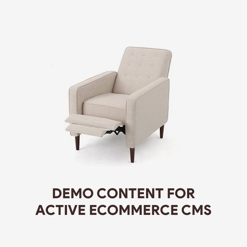 Demo Content for Active eCommerce CMS - Christopher Knight Home Macedonia Mid Century Modern Tufted Back Fabric Recliner (Muted Blue).