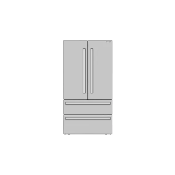 French Door Counter Depth Refrigerator Stainless Steel
