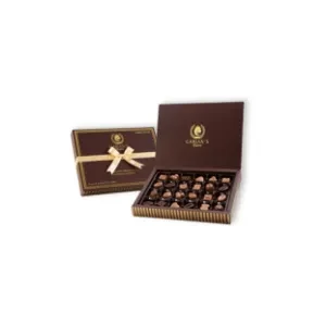 CARIANS Chocolate Gift Box, Box of Candy, Assorted Luxury Premium Pralines Gourmet Chocolate Gift Basket, Dark, Milk & Truffles, Holiday Chocolate Gift Box, 24 Pc., Kosher, Halal, 8.8 oz.