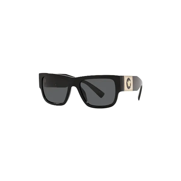Versace Man Sunglasses Black Frame, Dark Grey Lenses, 56MM
