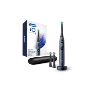 Oral-B iO Series 8 Electric Toothbrush with 2 Replacement Brush Heads and Travel Case, Rechargeable Toothbrush, Black Onyx Visit the Oral-B Store